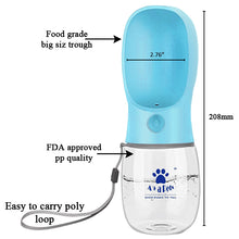 A+a Pets' Travel Water Bottle With No Leak Technology(350ml) - Blue