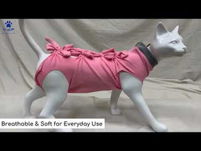 A+A Pets' Cat Post Surgery Recovery Clothing - Grey & Light Pink (Set of 2)