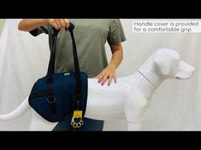 how to wear lift support dog harness