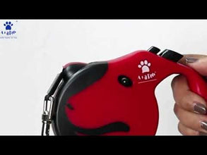 A+a Pets' Retractable Leash with Lock-Unlock Technology-Red (5 meters)