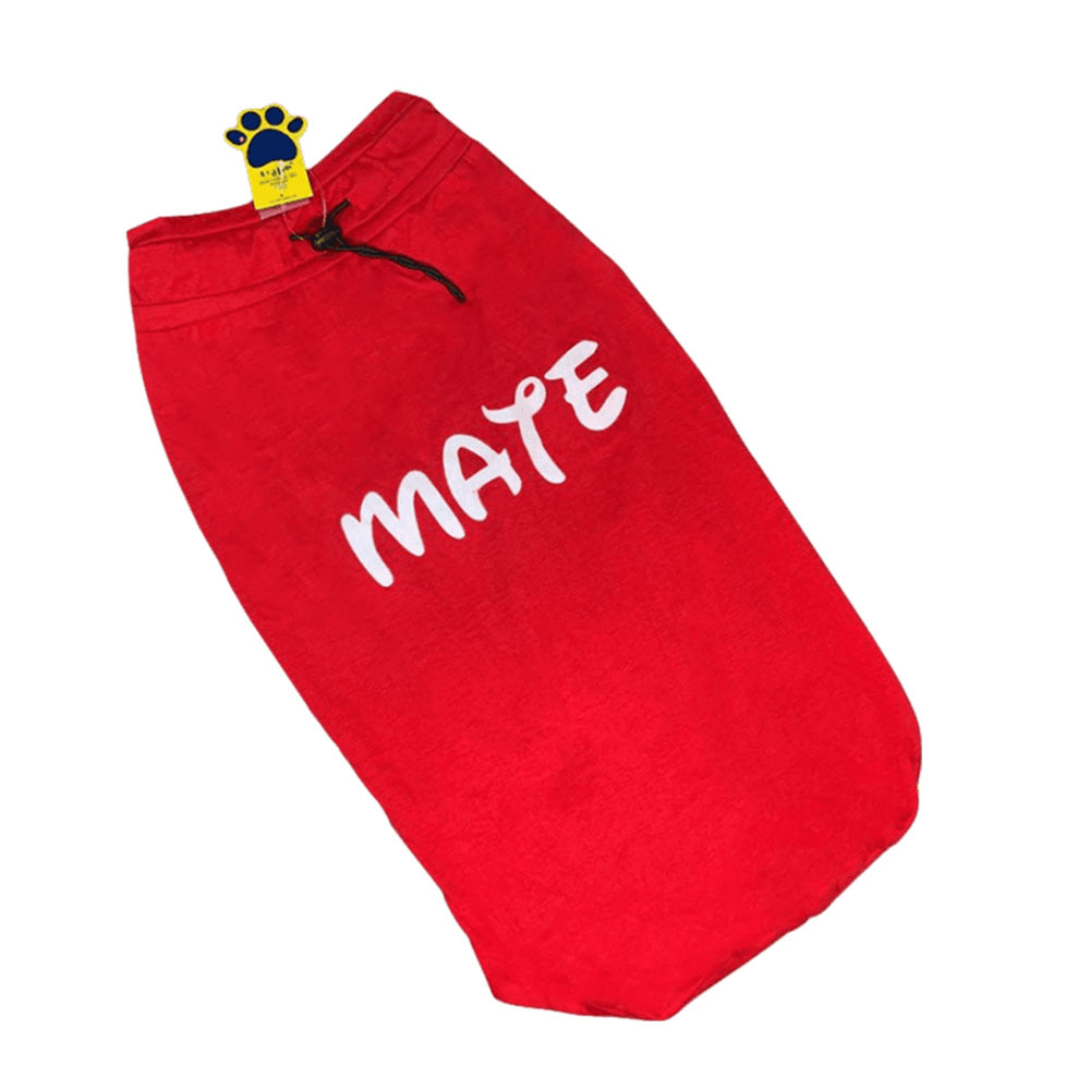 A+a Pets' Graphic Printed (Mate) T-Shirt for Dog, Puppy and Cat | Round Neck | Breathable Costumes | 100% Cotton - www.aplusapets.com