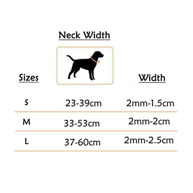 Dog Collar Size Chart