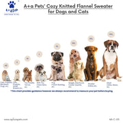 Diamond Blue' Knitted Dog & Cat Sweater