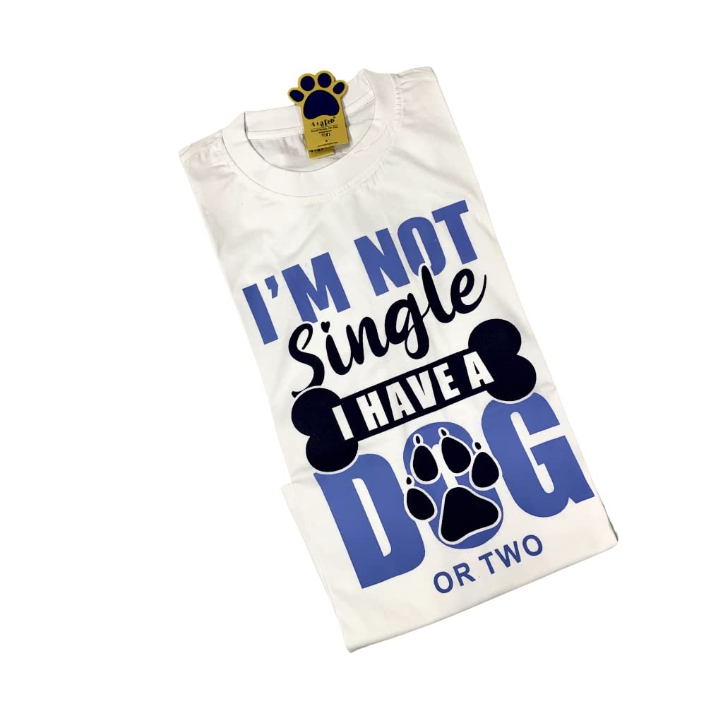 A+a Pets' Graphic Printed(NSD) T-Shirt Unisex | for Dog Cat Lovers | Casual Half Sleeve Round Neck T-Shirt | 100% Cotton - www.aplusapets.com
