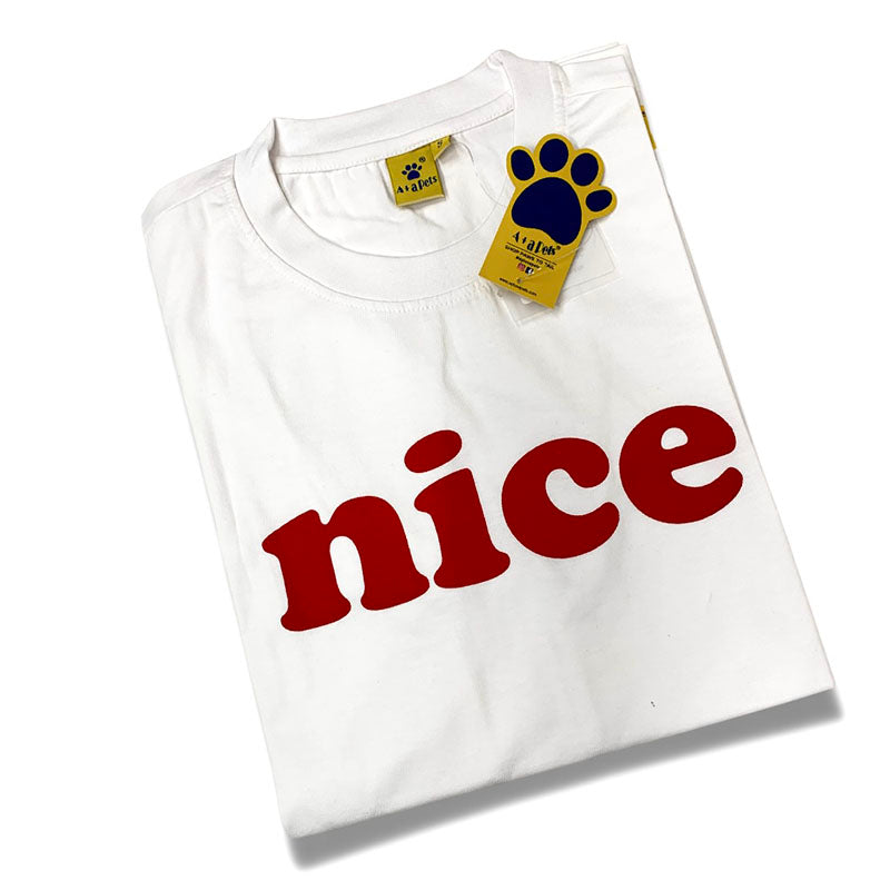 A+a Pets' Graphic Printed(Nice) T-Shirt Unisex | for Dog Cat Lovers | Casual Half Sleeve Round Neck T-Shirt | 100% Cotton