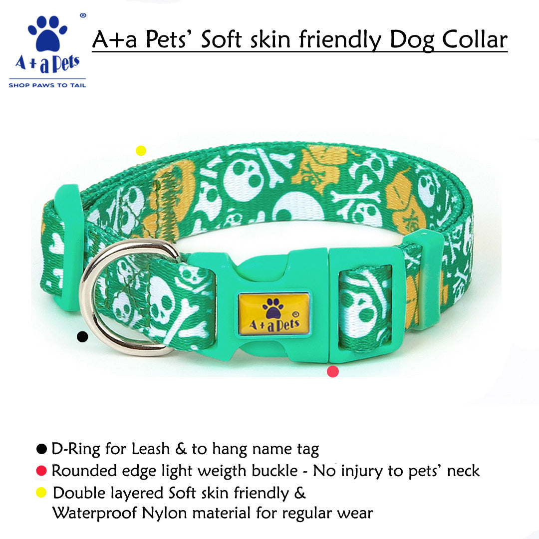 A+A Pets' Harness+Collar+Leash Set In Pirate Design
