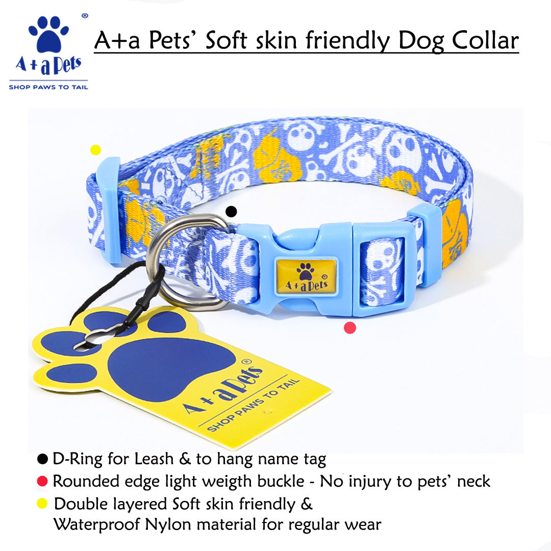 A+A Pets' Harness+Collar+Leash Set In Pirate Design