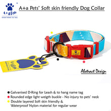 A+A Pets' Harness+Collar+Leash Set In Abstract Design