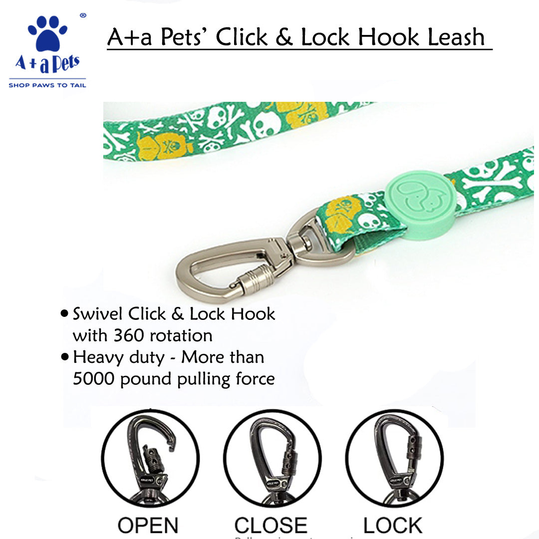 A+A Pets' Harness+Collar+Leash Set In Pirate Design