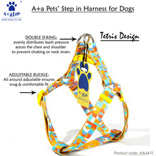 A+A Pets' Harness+Collar+Leash Set In Tetris Design