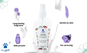 A+A Pets' Milk Bath Dry Shampoo For Pets - www.aplusapets.com
