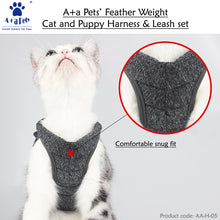 A+a Pets' Feather Weight' Cat and Puppy Harness & Leash Set - Grey - www.aplusapets.com