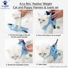 A+a Pets' Feather Weight' Cat and Puppy Harness & Leash Set - Grey