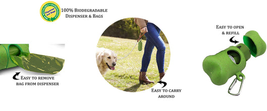 A+A Pets' Poop Bag Dispenser (60 Bags) - www.aplusapets.com