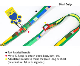 A+a Pets' Leash in Block Design - www.aplusapets.com