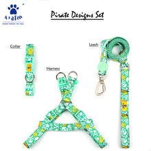 A+A Pets' Harness+Collar+Leash Set In Pirate Design - www.aplusapets.com