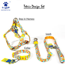 A+A Pets' Harness+Collar+Leash Set In Tetris Design - www.aplusapets.com